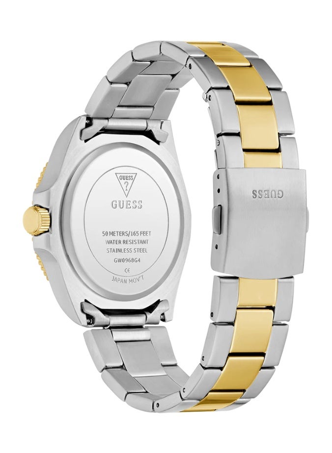 GUESS Cliff Men’s Stainless Steel Two-Tone Watch with Green Dial GW0968G4 - Image 3